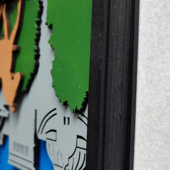 Large 3D Laser cut multi-layered Pennsylvania state - Picture 4 of 5